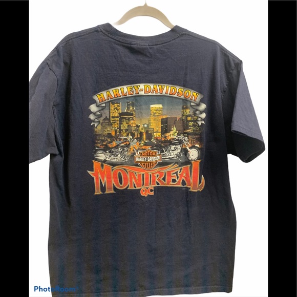 Harley Davidson Montreal QC vintage t-shit size L - Picture 3 of 10